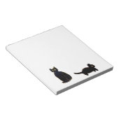 Cute Black Cats Art Notitieblok (Schuin)