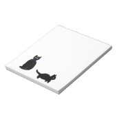 Cute Black Cats Art Notitieblok (Linkerzijde)