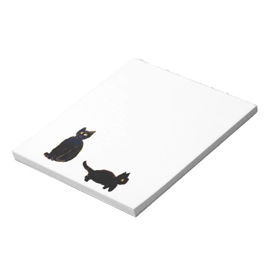 Cute Black Cats Art Notitieblok (Linkerzijde)