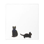 Cute Black Cats Art Notitieblok (Voorkant)
