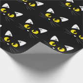 Cute Black Cats Halloween Birthday Cadeaupapier (Hoek)