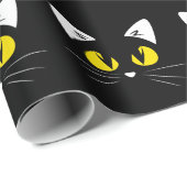 Cute Black Cats Halloween Birthday Cadeaupapier (Rol Hoek)
