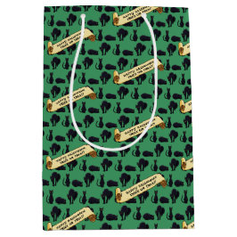 Cute Black Cats Happy Halloween! Trick Or Treat? Medium Cadeauzakje