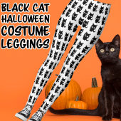 Cute Black Cats Kat Halloween Costuum Leggings