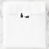 Cute Black Cats Kat Hart Sticker (Tas)