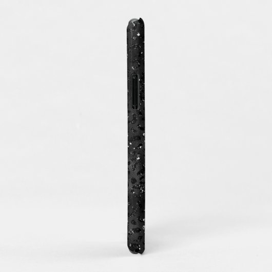 Cute Black Cheetah Leopard Skin Print Animal Case-Mate iPhone Case (Achterkant/rechts)