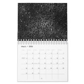 Cute Black Cheetah Leopard Skin Print Animal Kalender (Mar 2026)