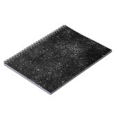 Cute Black Cheetah Leopard Skin Print Animal Notitieboek (Linkerzijde)