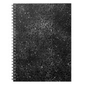 Cute Black Cheetah Leopard Skin Print Animal Notitieboek (Voorkant)