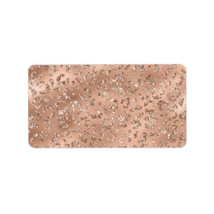 Cute Black Cheetah Leopard Skin Print Patroon Etiket