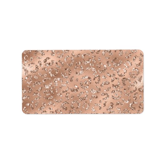 Cute Black Cheetah Leopard Skin Print Patroon Etiket (Voorkant)