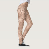 Cute Black Cheetah Leopard Skin Print Patroon Leggings (Rechts)