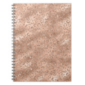 Cute Black Cheetah Leopard Skin Print Patroon Notitieboek (Voorkant)