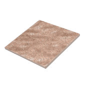 Cute Black Cheetah Leopard Skin Print Patroon Tegeltje (Zijkant)