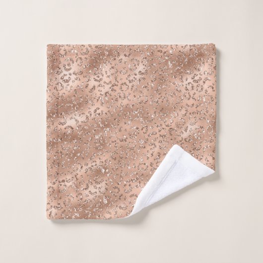 Cute Black Cheetah Leopard Skin Print Patroon Washandje (Wasdoekje)