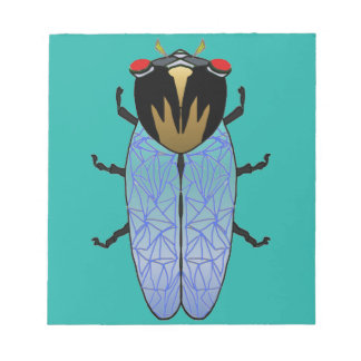 Cute Black Cicada Notitieblok
