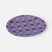 Cute Black Cicada Papieren Bordje (Gekanteld)