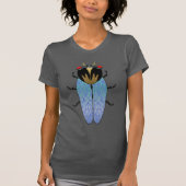 Cute Black Cicada T-shirt (Voorkant)
