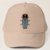Cute Black Cicada Trucker Pet (Voorkant)