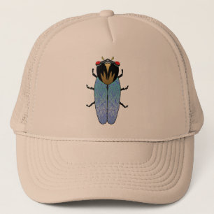 Cute Black Cicada Trucker Pet