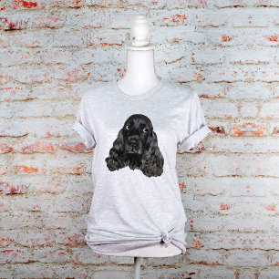 Cute Black Cocker Spaniel T-shirt