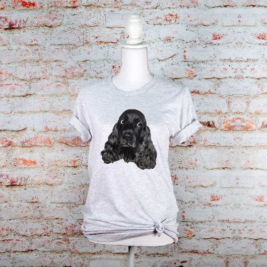 Cute Black Cocker Spaniel T-shirt