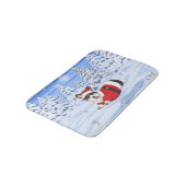 Cute Black Corgi in kerstkerstkerstkerstkerstkerst Badmat (Gekanteld)