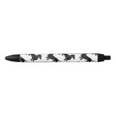 Cute Black Dachshund Pattern Zwarte Inkt Pen (Voorkant)