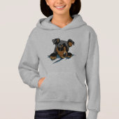 Cute Black Dachshund Puppy Design (Voorkant)