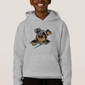 Cute Black Dachshund Puppy Design (Voorkant)