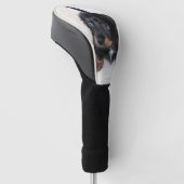 Cute black Dachshund Puppy Dog Golfheadcover (Schuin)