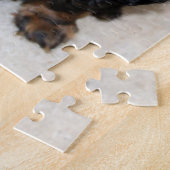 Cute black Dachshund Puppy Dog Jigzaag Puzzle Legpuzzel (Zijkant)