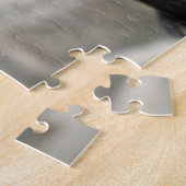 Cute Black Dog Lab Shepherd Mix Breed Hard Evil Legpuzzel (Zijkant)