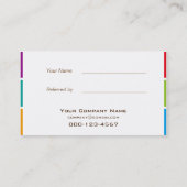 Cute Black Dog Reference Card Aanbevelingskaartje (Achterkant)