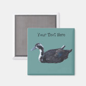 Cute Black Duck Boerderij Animal Magnet (Voorkant / Achterkant)