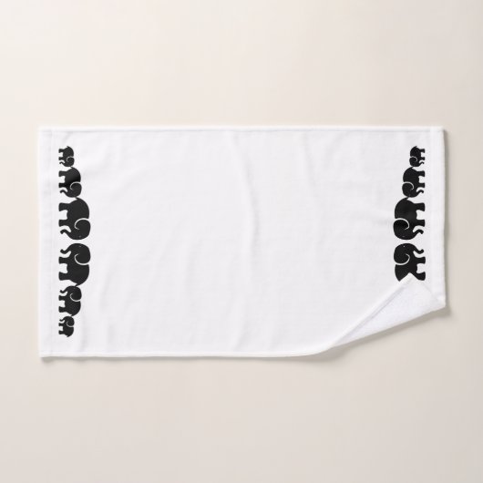 Cute Black Elephant Bathroom Towel Set Bad Handdoek (Handdoek)