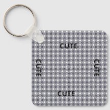 CUTE_ BLACK EN DARK GRAY SLEUTELHANGER