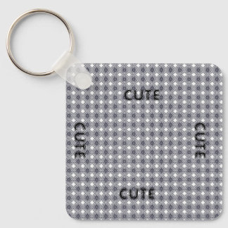 CUTE_ BLACK EN DARK GRAY SLEUTELHANGER