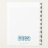 Cute Black en Grey Cat Cartoon Planner (Achterkant)