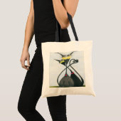 Cute Black en Grey Cat Cartoon Tote Bag (Voorkant (product))