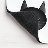 Cute Black en Grey Cats, met hart. Muismat (Hoek)