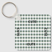 CUTE_ BLACK EN GROENE SLEUTELHANGER (Voorkant)