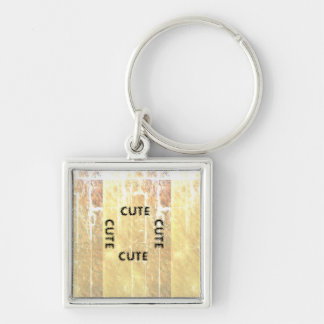 CUTE_ BLACK EN LICHT GEEL SLEUTELHANGER