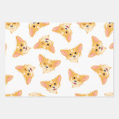 Cute Black en Pink Chihuahua Pattern Inpakpapier Vel (Voorkant 3)