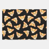 Cute Black en Pink Chihuahua Pattern Inpakpapier Vel (Voorkant)