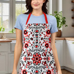Cute Black en Red Floral Scandinavian Bandanna Schort<br><div class="desc">Cute Black en Red Floral Scandinavian Bandanna Schort</div>