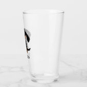 Cute Black en Tan Dachshund Puppy Dog Custom Glas (Links)