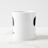 Cute Black en Tan Dachshund | Wiener Dog Grote Koffiekop (Voorkant)