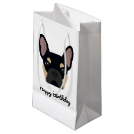 Cute Black en Tan French Bulldog Birthday Klein Cadeauzakje