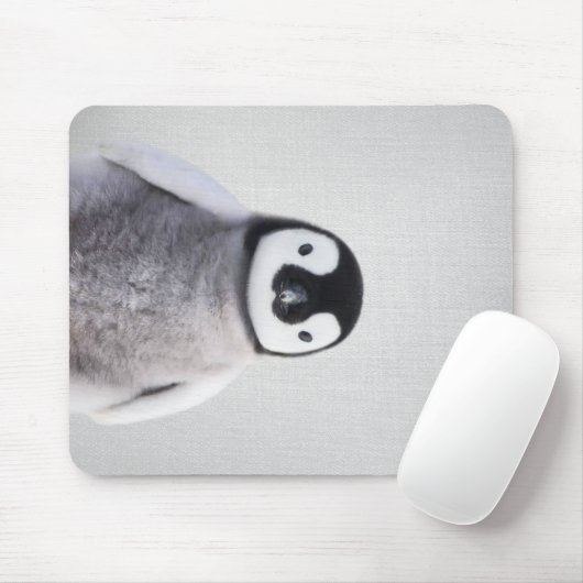 Cute Black en White Baby Penguin Muismat (Met muis)